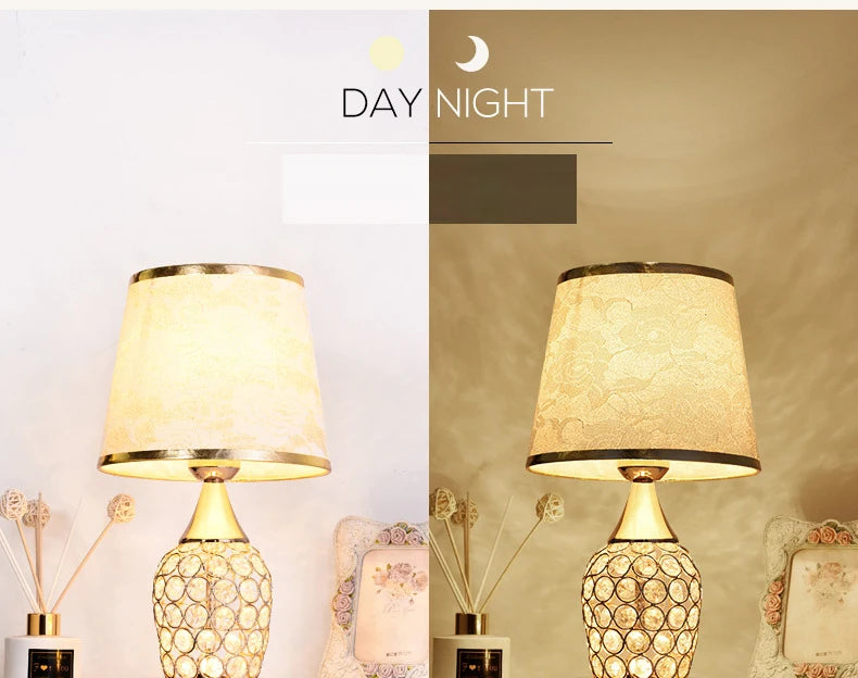Crystal Table Lamp Romantic