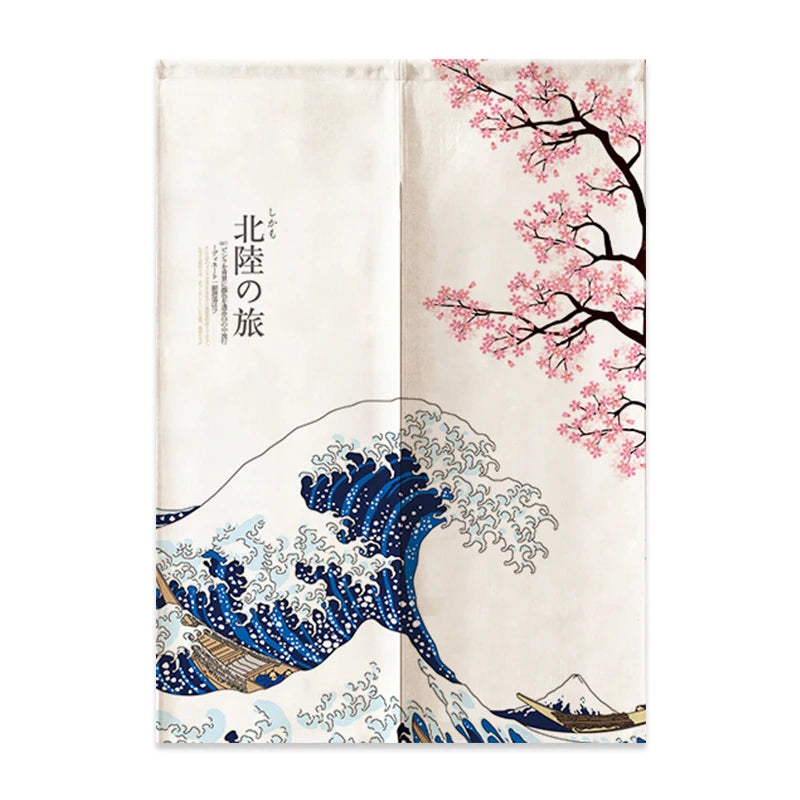 Japanese Linen Door Curtain
