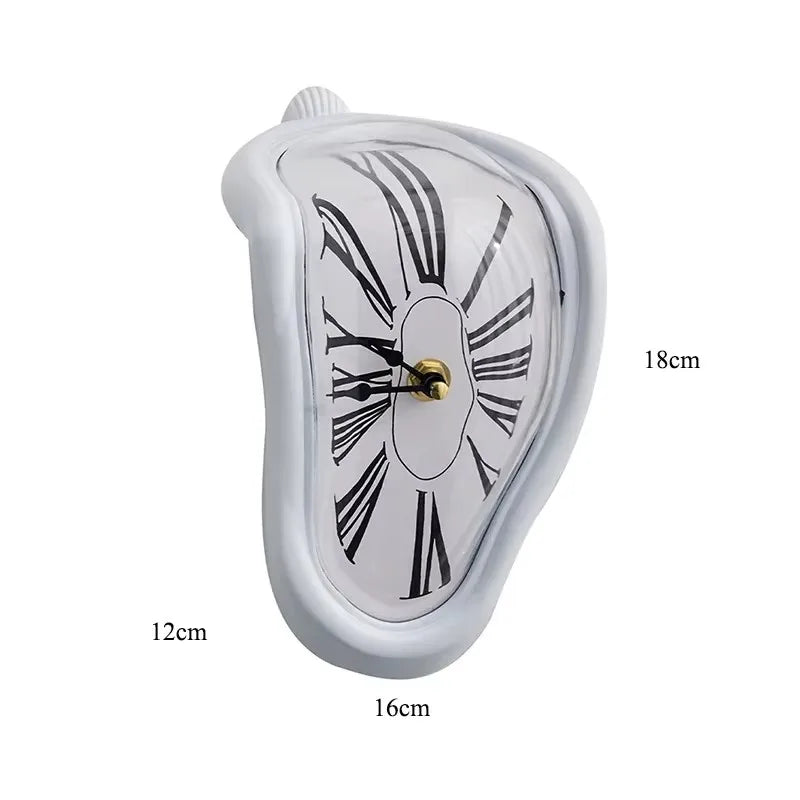Surrealistic Melting Clock Silent Melting Wall Clock Salvadoran Dali Style Decorative Home Watch Office Shelf Table Gift