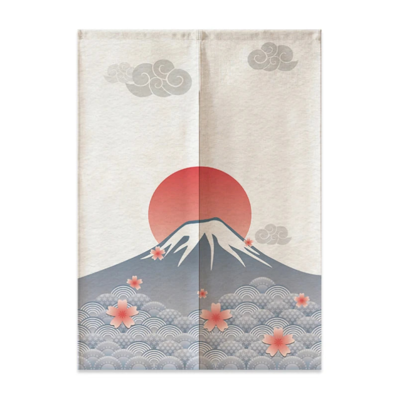Japanese Linen Door Curtain