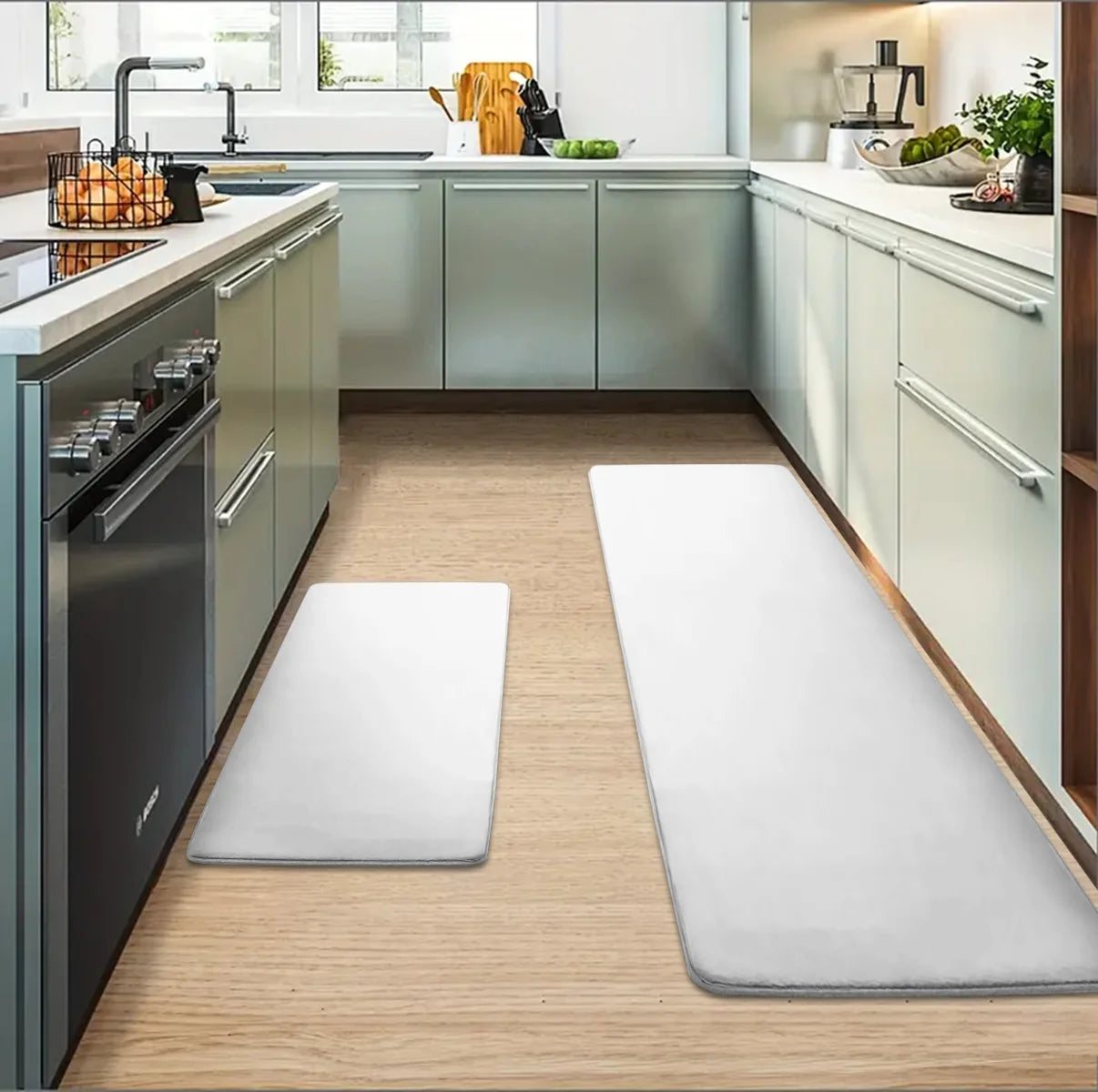 Thickened flannel floor mats