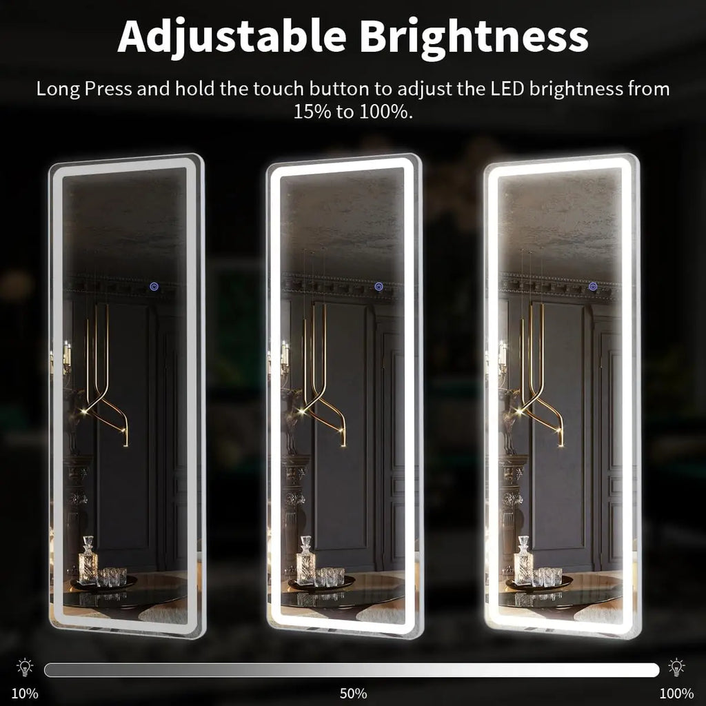63"x20" Full Length Mirror with Lights