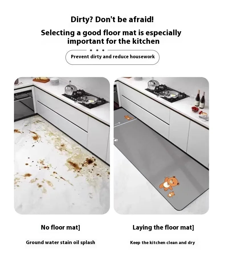 Diatomite Absorbent Floor Mat