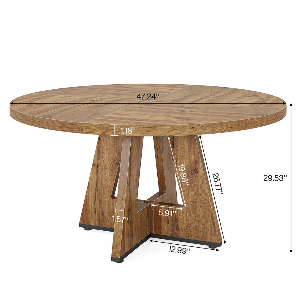 Round Dining Table for 4,