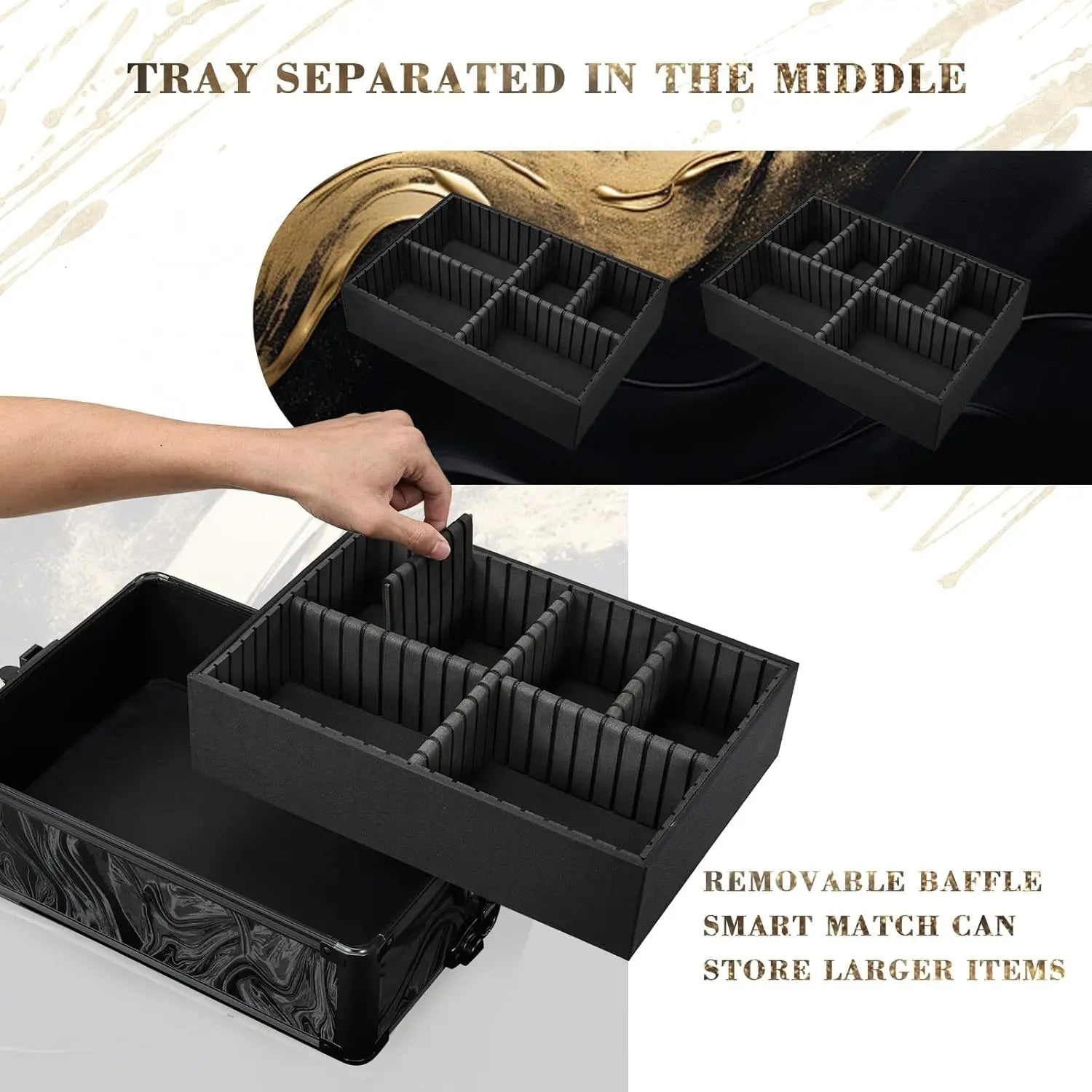 Rolling Makeup Travel Case