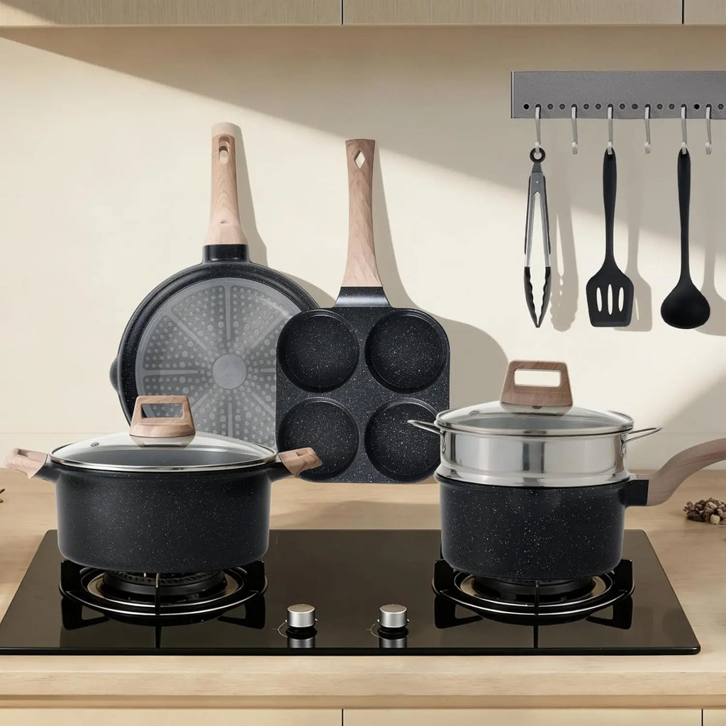 25-Piece Nonstick Cookware Set Induction