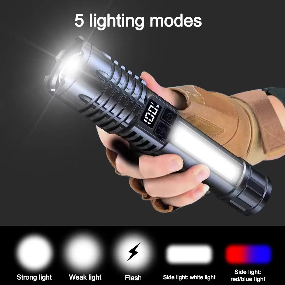 100000LM Super Bright Flashlight