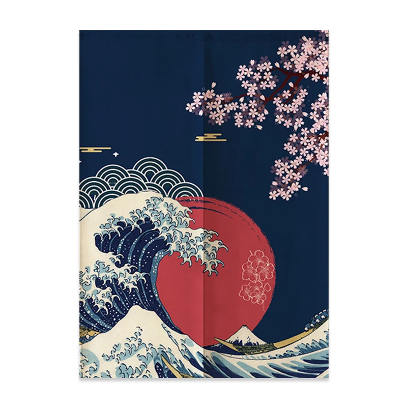 Japanese Linen Door Curtain