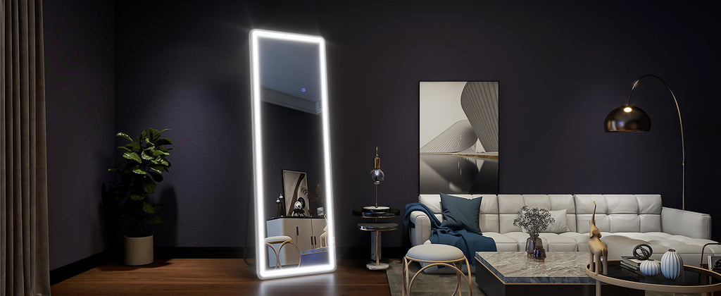 63"x20" Full Length Mirror with Lights