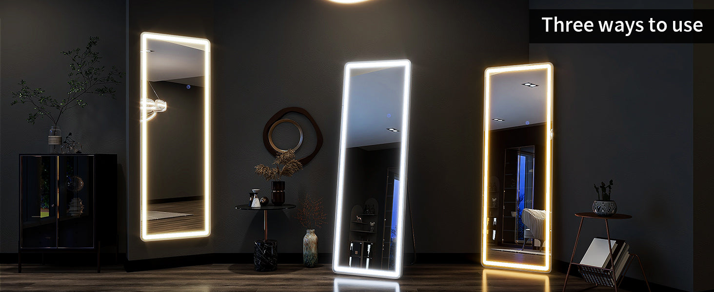 63"x20" Full Length Mirror with Lights